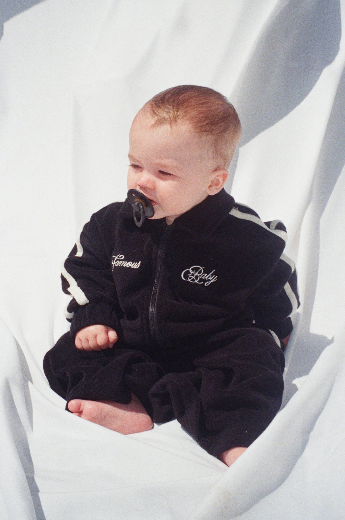 Terry Toweling Tracksuit Set Black
