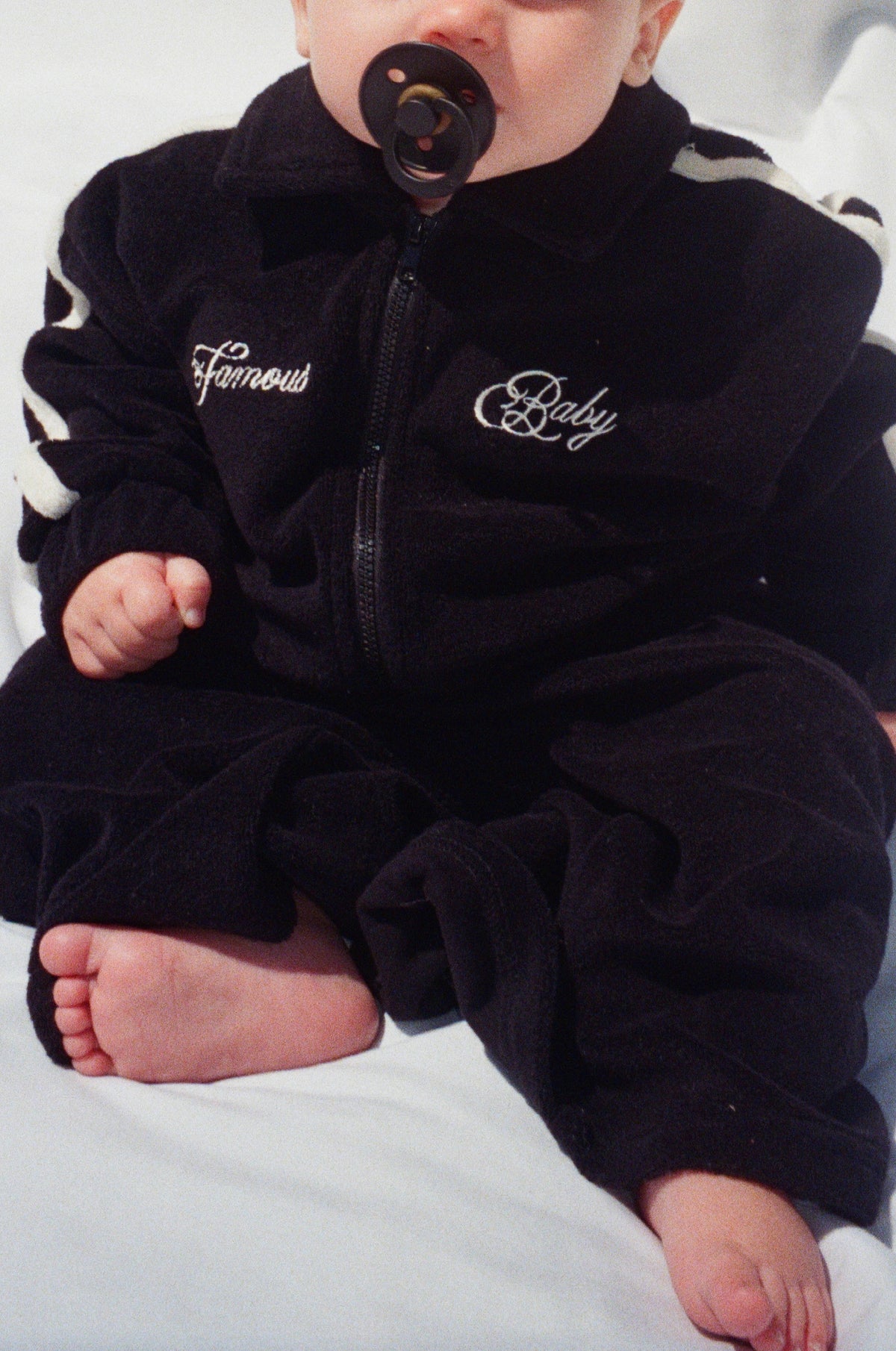 Terry Toweling Tracksuit Set Black