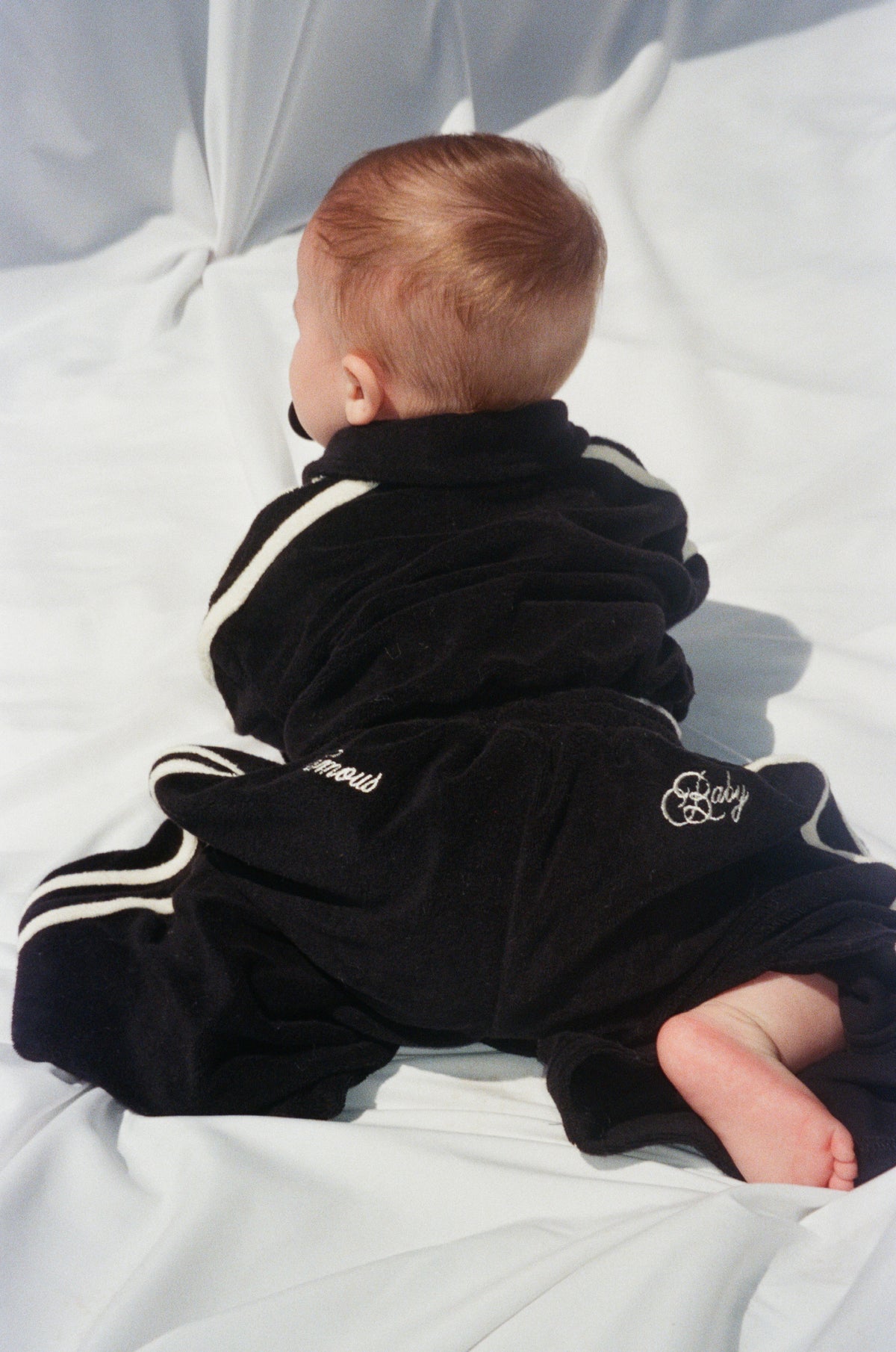Terry Toweling Tracksuit Set Black